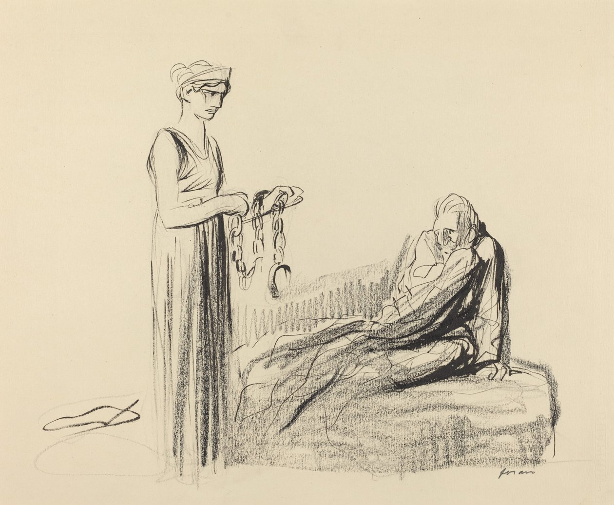 zincirler by Jean Louis Forain