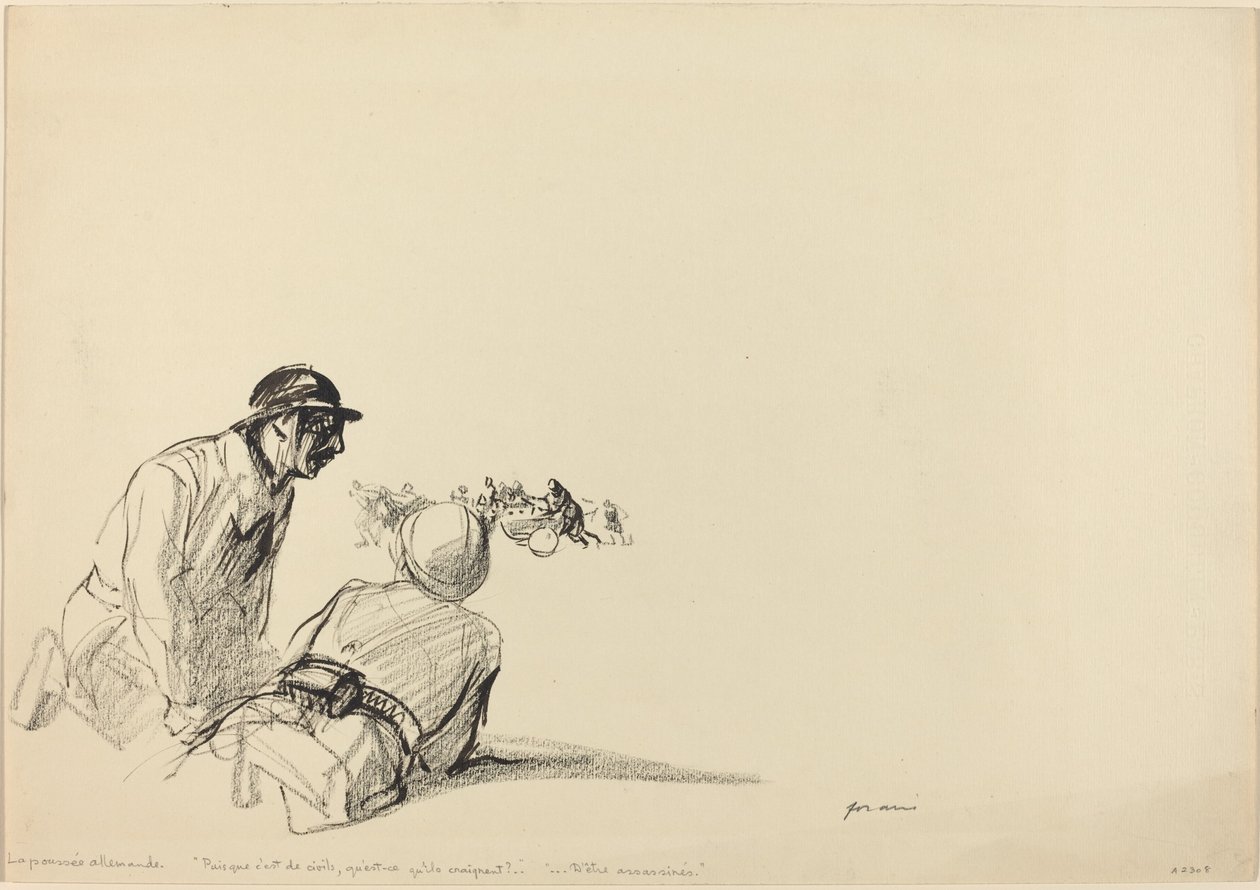 Alman İlerlemesi, c. 19141919. by Jean Louis Forain