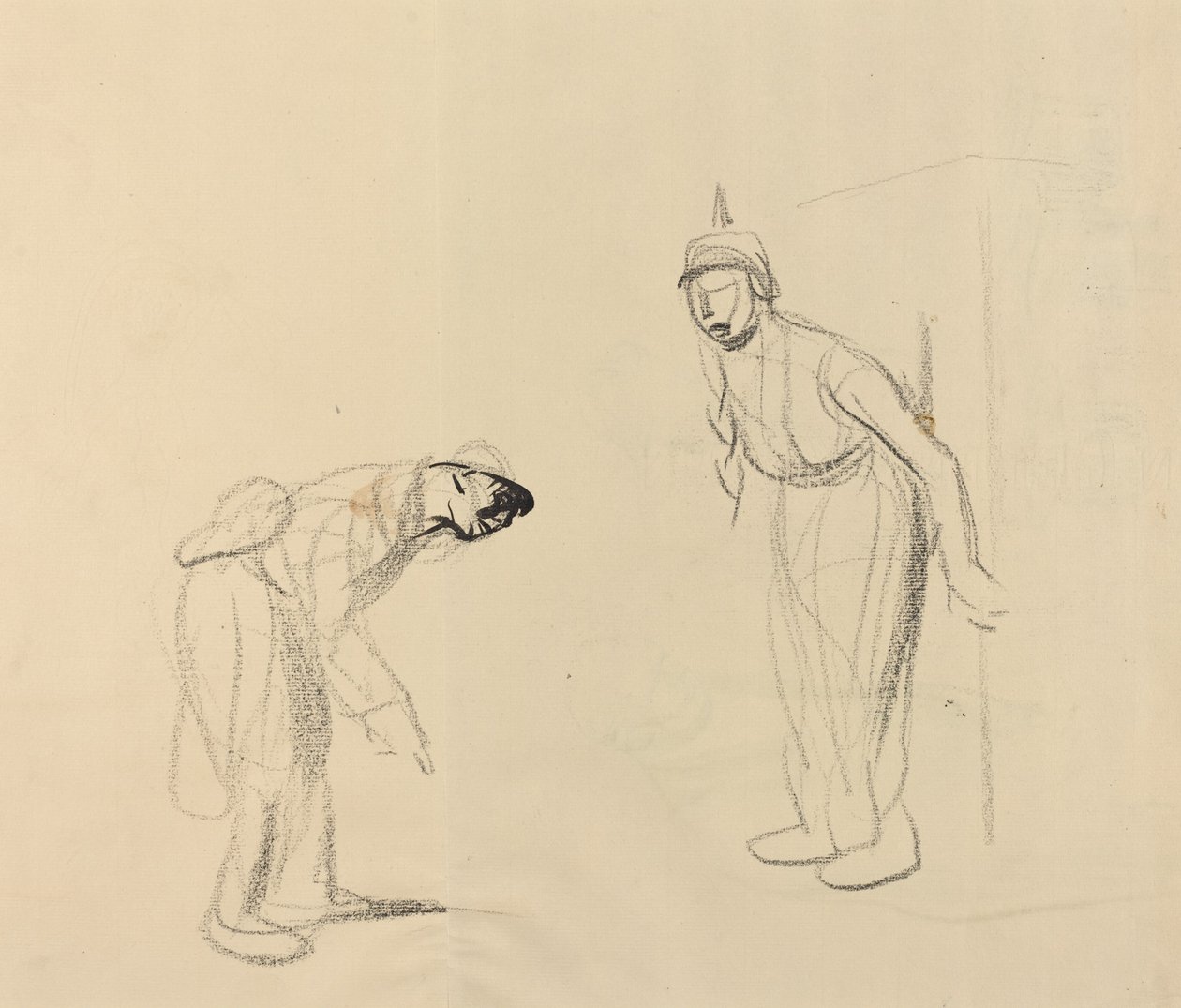 "louis" i gizleme [verso] by Jean Louis Forain