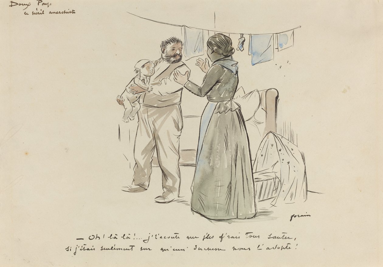 Anarşist Tehlike, c. 1897. by Jean Louis Forain