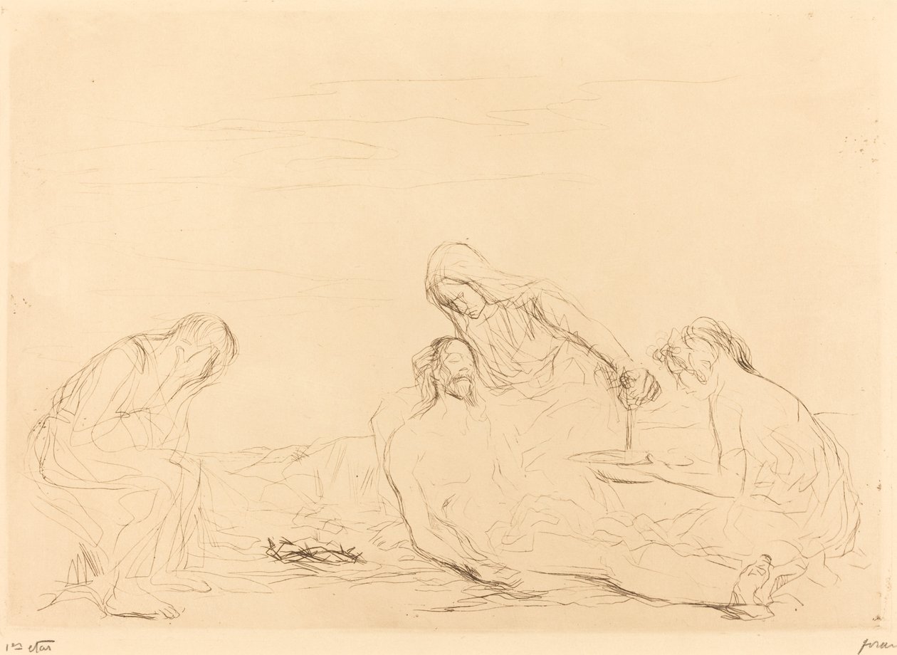 Pieta (üçüncü tabak) by Jean Louis Forain