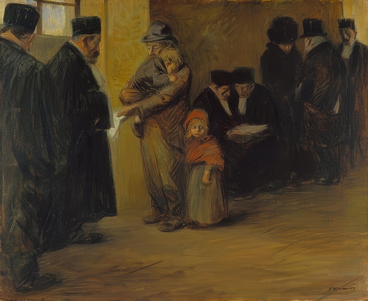 Yasal yardım. Muhtemelen 1900-12 by Jean Louis Forain