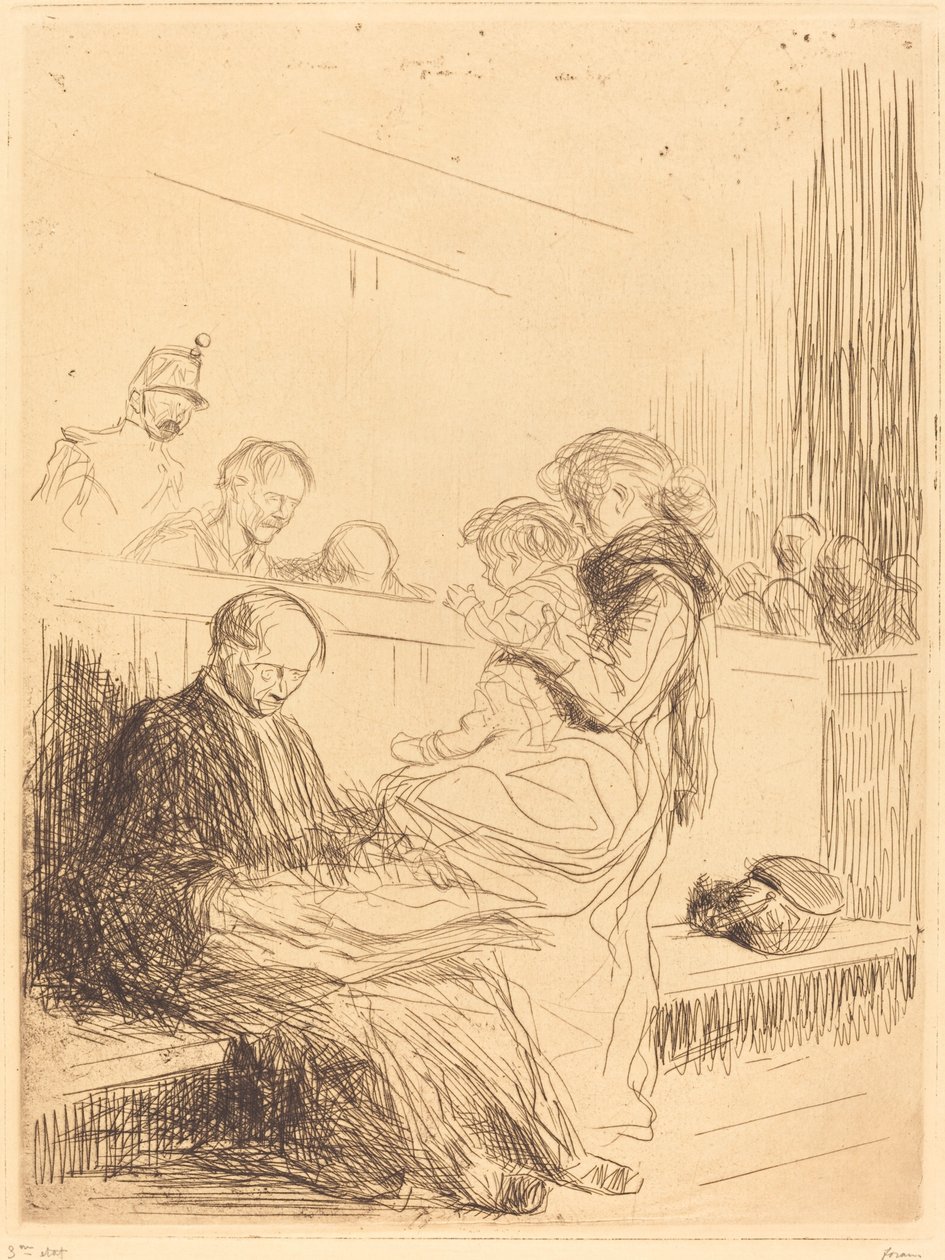 mahkum ve çocuk by Jean Louis Forain