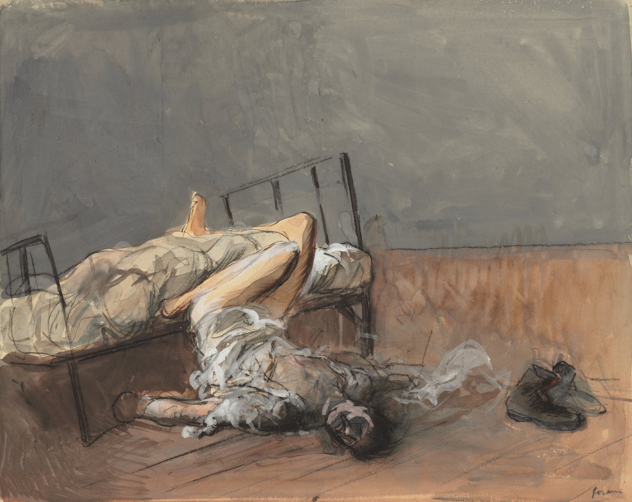 intihar by Jean Louis Forain