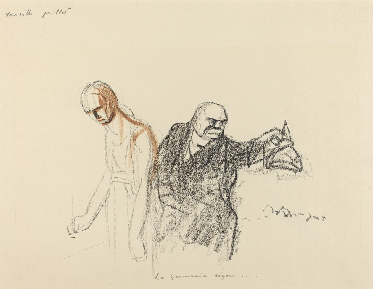 Versay Temmuz. Almanya imzalar... by Jean Louis Forain