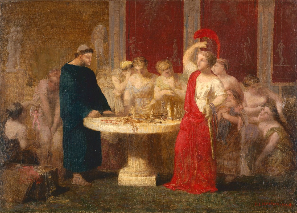 Romalı kadınlar by Jean Louis Hamon