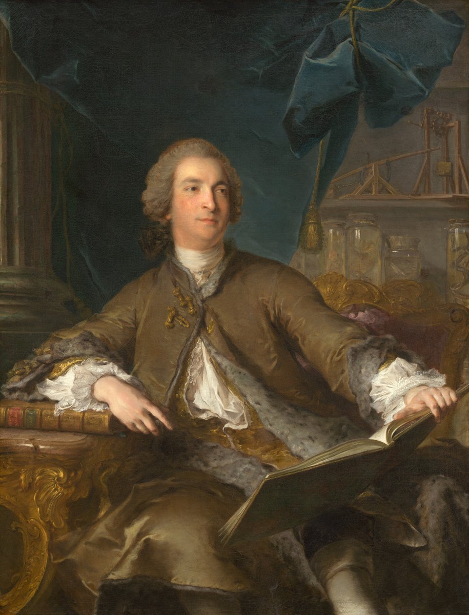 Joseph Bonnier de la Mosson, 1745. by Jean Marc Nattier