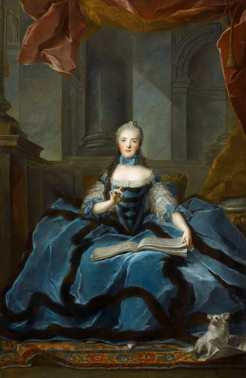 Fransa Prensesi Marie Adelaide 1732-1800 by Jean Marc Nattier