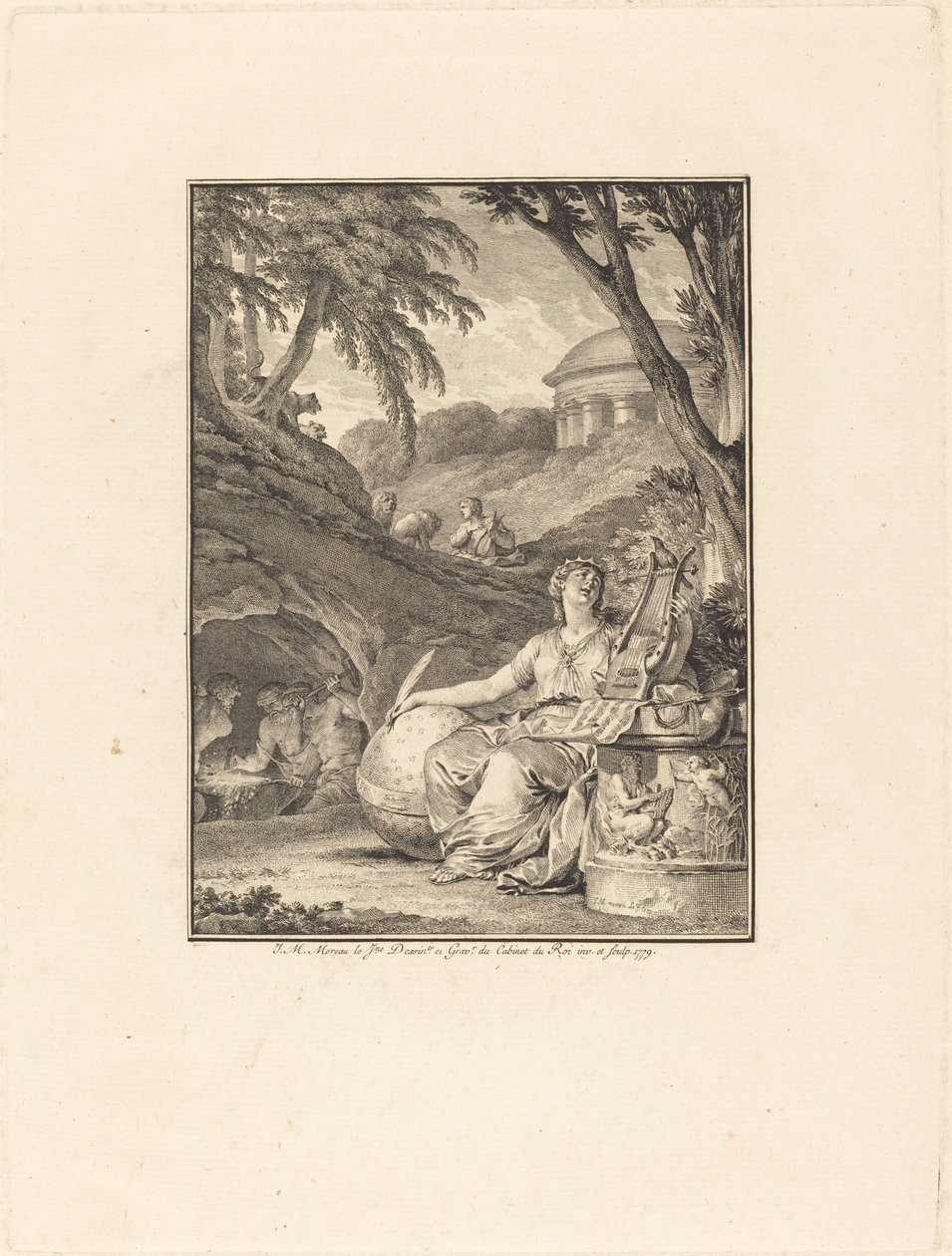 Frontispiece: Müzik Sözlüğü by Jean Michel Moreau