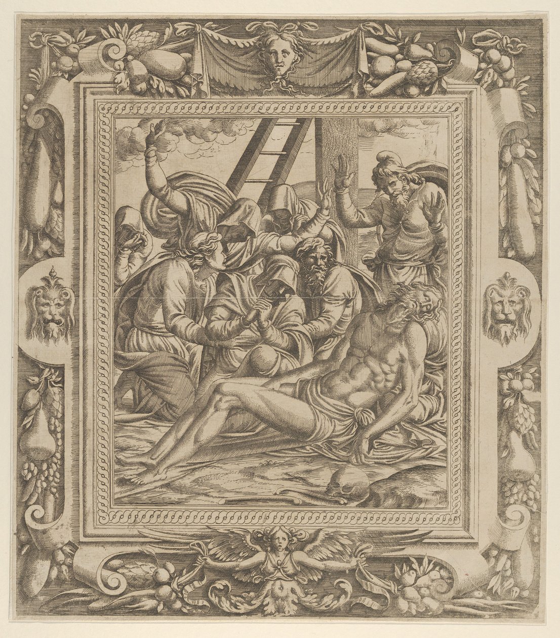 İsa Üzerine Ağıt, 1535-55. by Jean Mignon