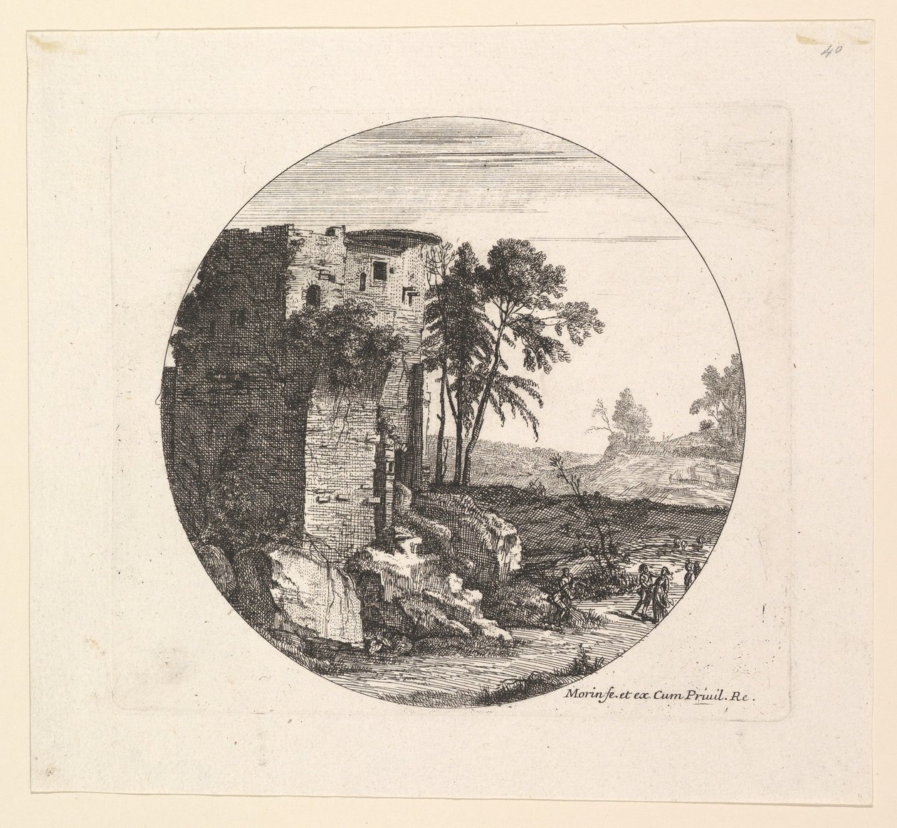 Soldaki Harabeler. by Jean Morin