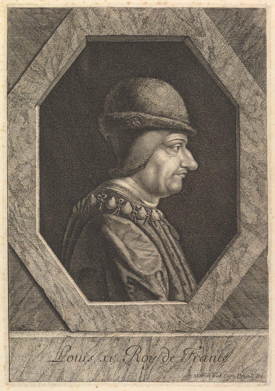 Louis XI, Fransa Kralı. by Jean Morin