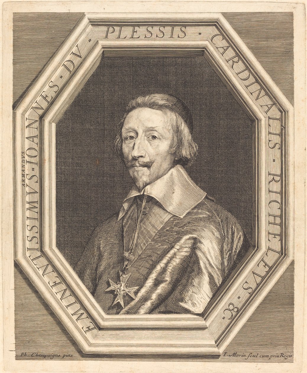 Kardinal Richelieu by Jean Morin after Philippe de Champaigne
