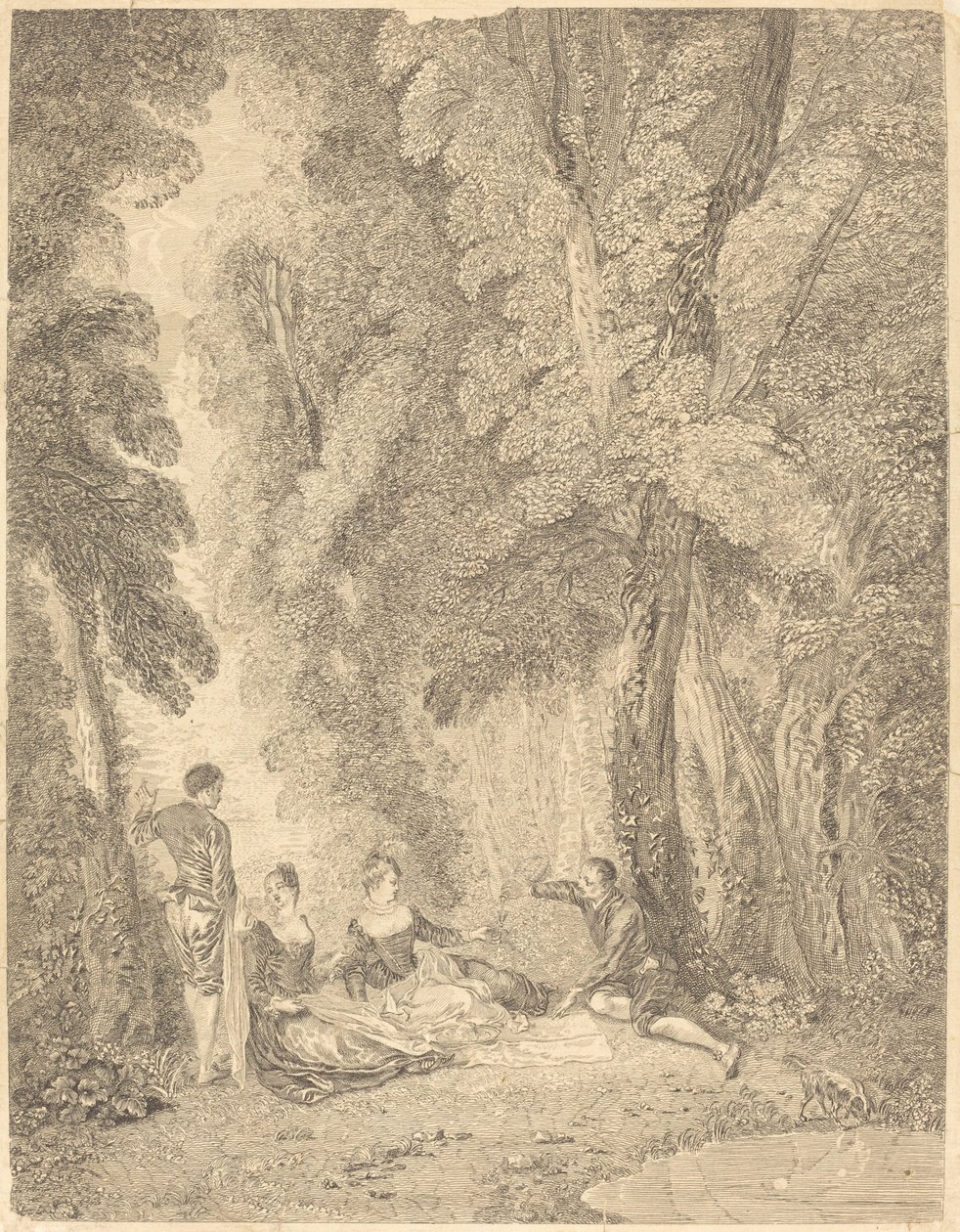 Atıştırmalık by Jean Moyreau after Antoine Watteau