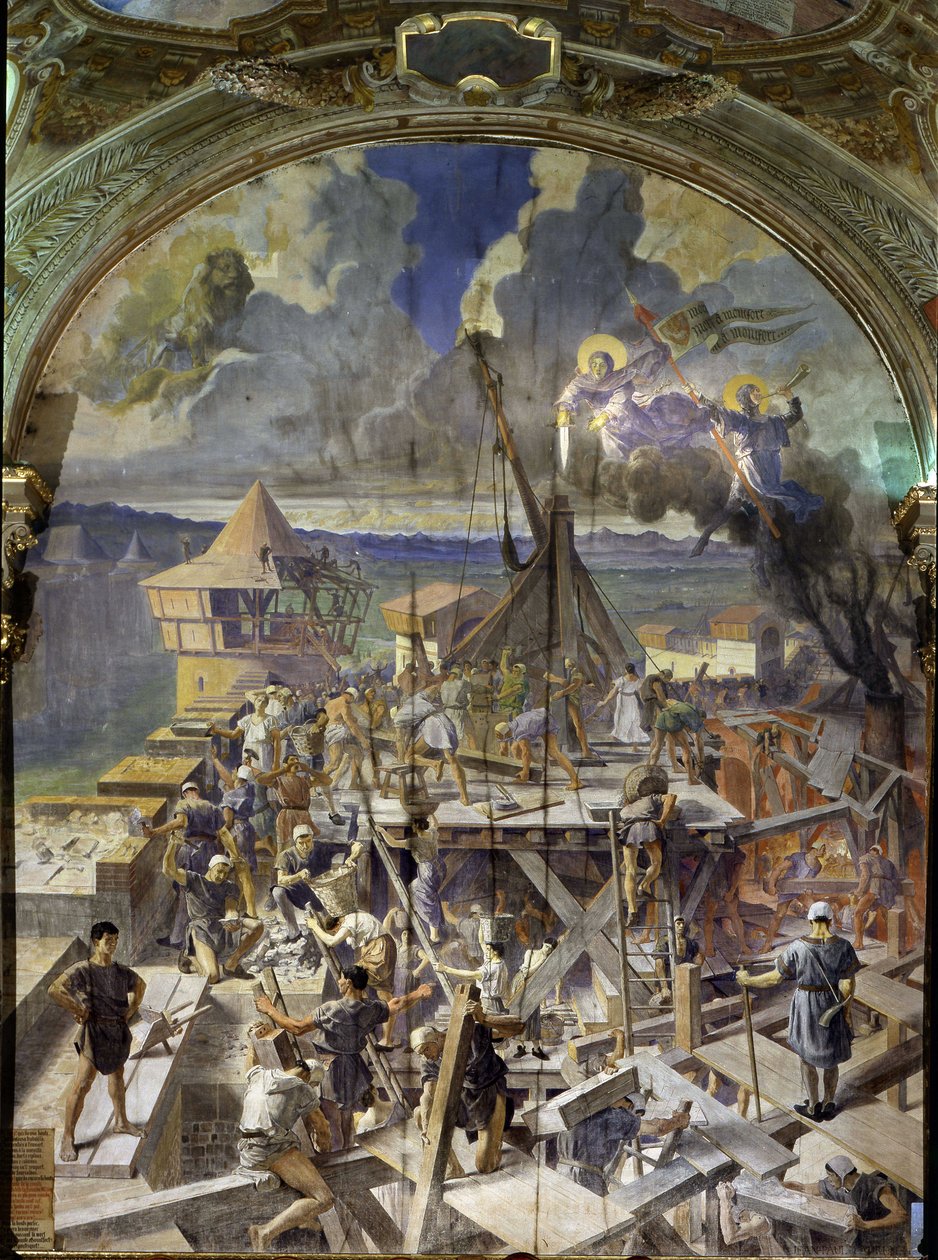 Jean Paul Laurens tarafından fresk by Jean Paul Laurens