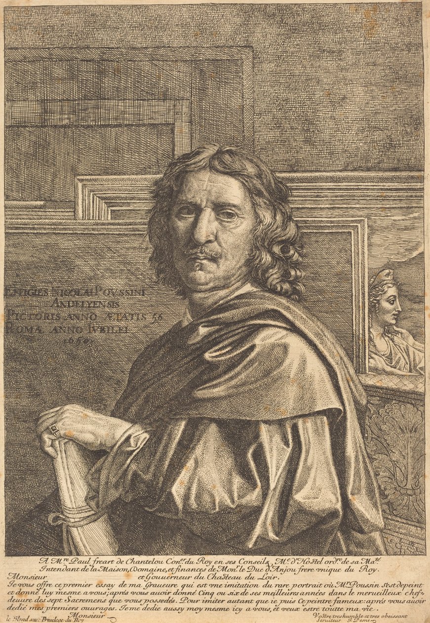 Nicholas Poussin by Jean Pesne after Nicolas Poussin