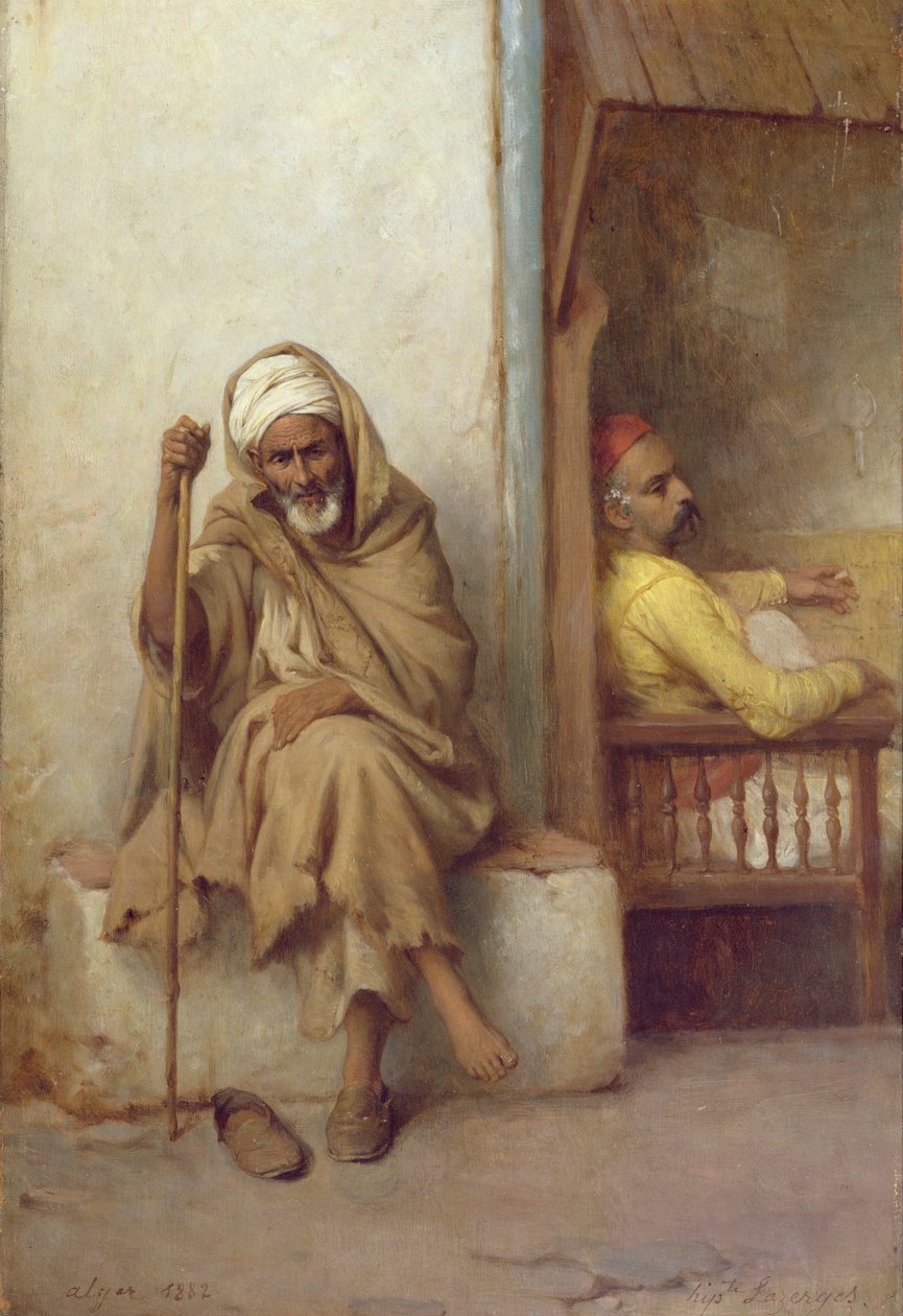 Dinlenen Cezayirli Erkekler, 1882 by Jean Raymond Hippolyte Lazerges