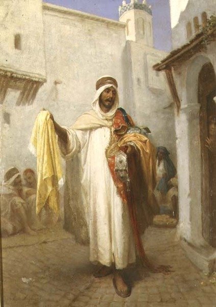 sokak satıcısı by Jean Raymond Hippolyte Lazerges