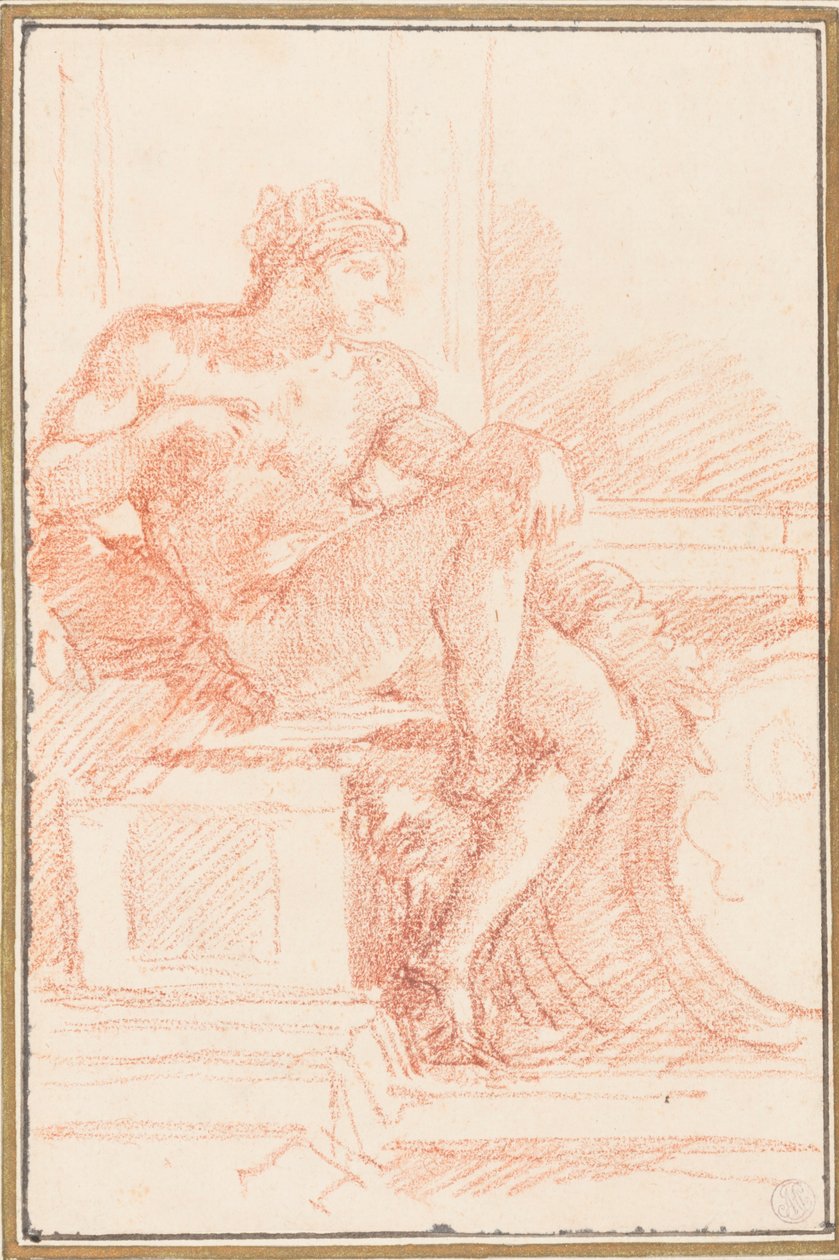 Sistine Şapeli tavanından Ignudo by Jean Robert Ango