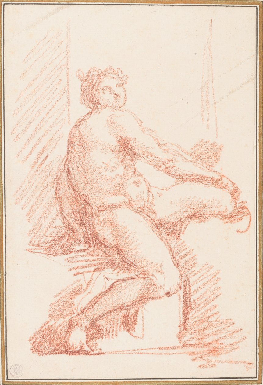 Sistine Şapeli tavanından Ignudo by Jean Robert Ango