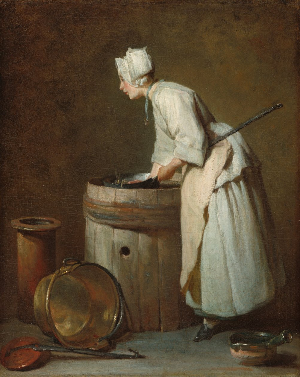 Bulaşıkhane Hizmetçisi, c. 1738. by Jean Baptiste Simeon Chardin