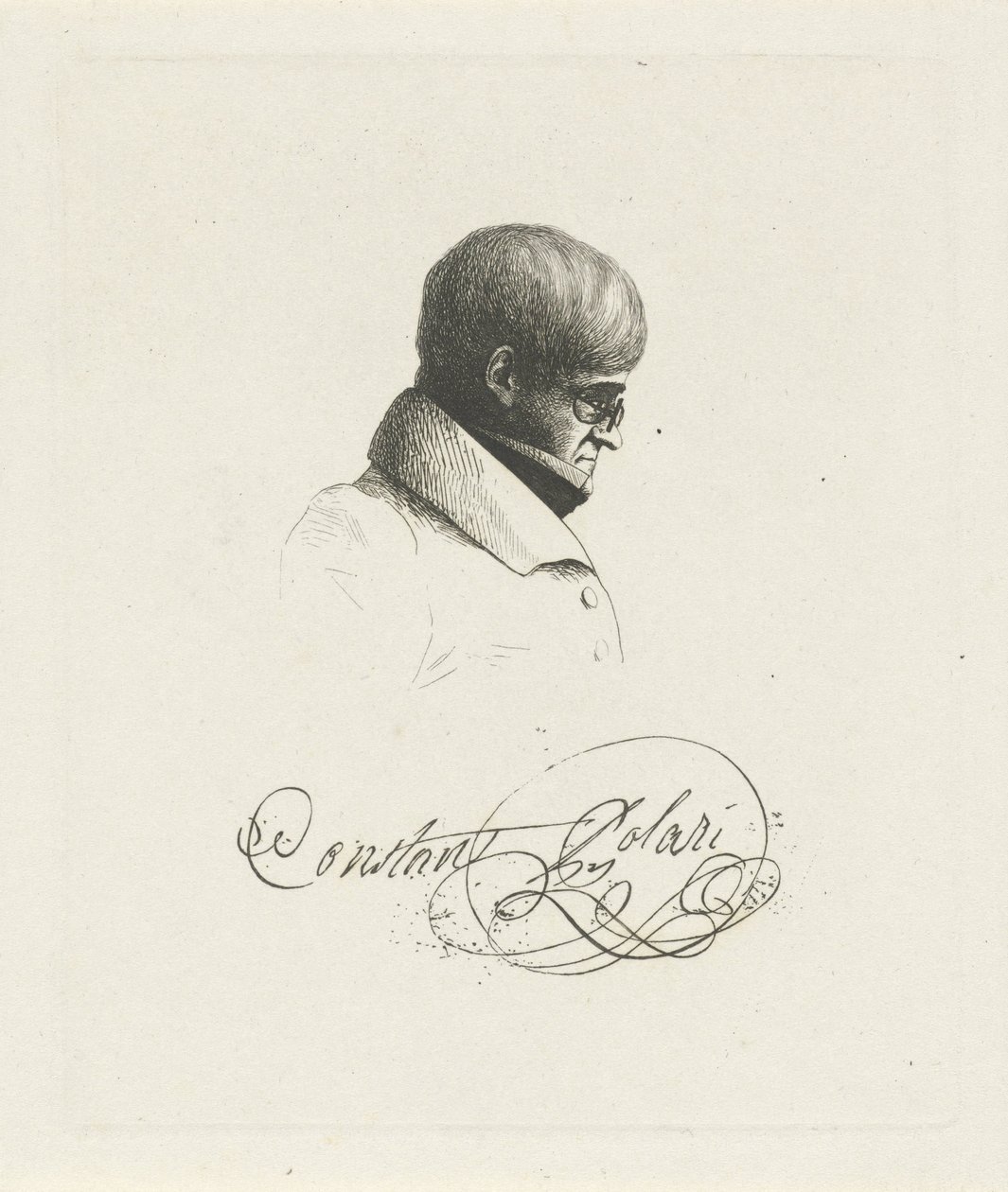 Portret van Constant Polari by Jean Zacherie Mazel