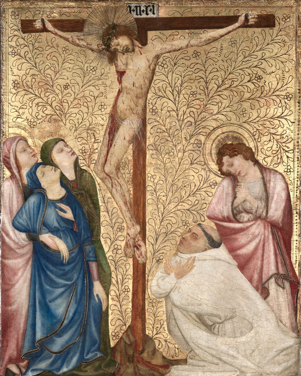 Bir Carthusian Monk ile Calvary by Jean de Beaumetz