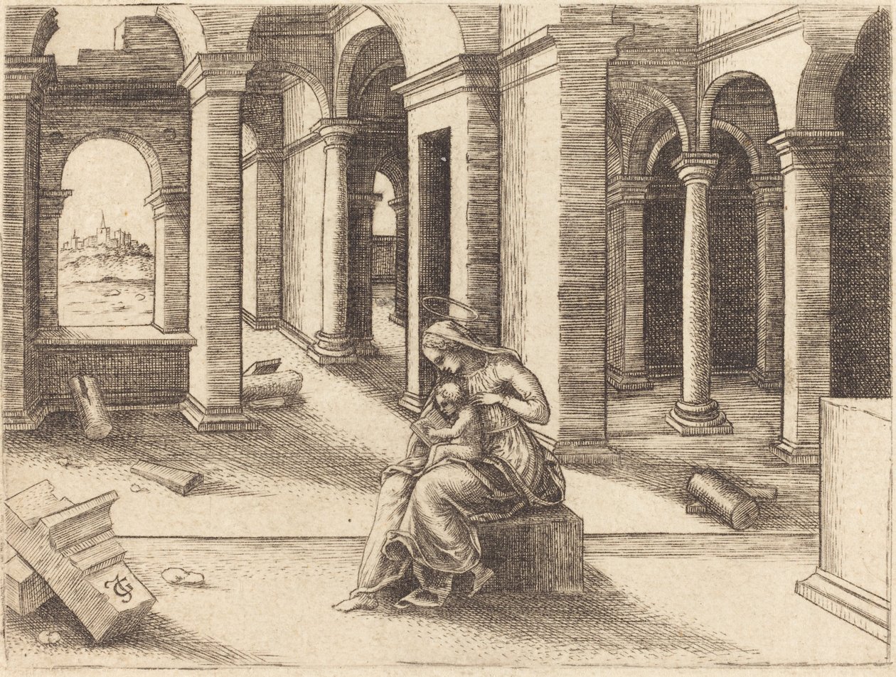 Bakire ve Çocuk by Jean de Gourmont I