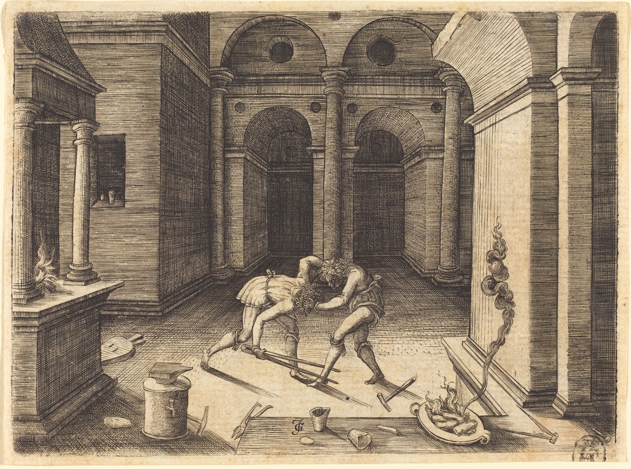 Dövüşen İki Çırak by Jean de Gourmont I