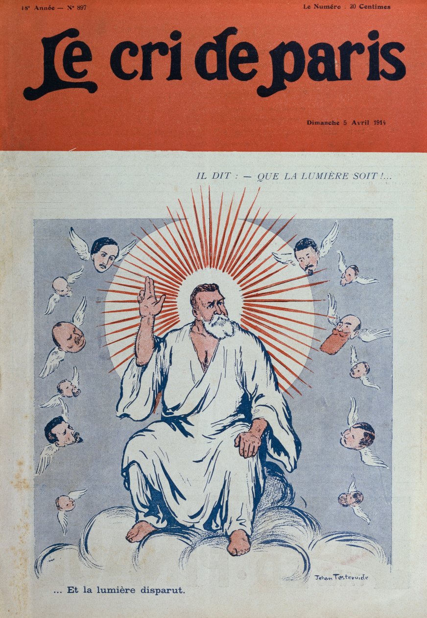 ಗಾಡ್ ದಿ ಫಾದರ್ ಆಗಿ ಜೀನ್ ಜೌರೆಸ್‌ನ ವ್ಯಂಗ್ಯಚಿತ್ರ, 