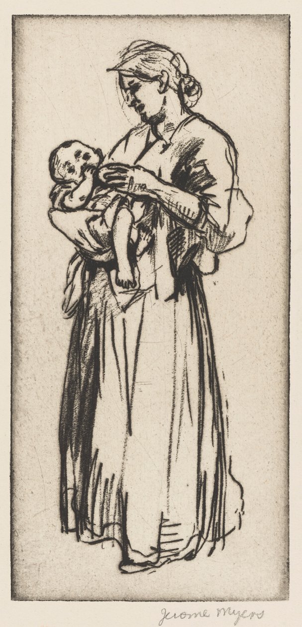 Anne ve Çocuk by Jerome Myers