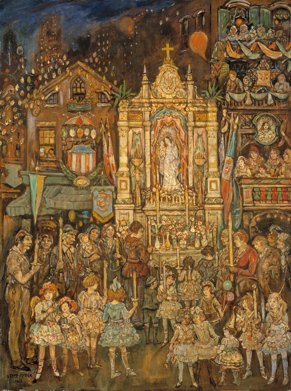 Sokak Tapınağı, 1931. by Jerome Myers