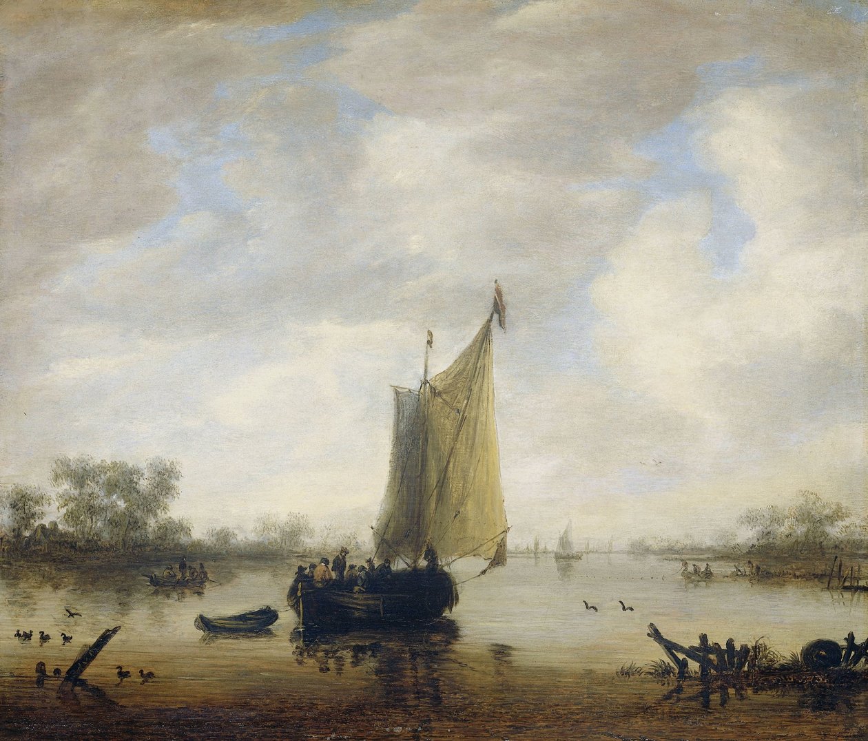 Nehir manzarası by Jeronymus van Diest (II)