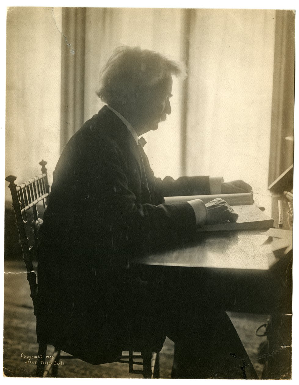 Mark Twain by Jessie Tarbox Beals