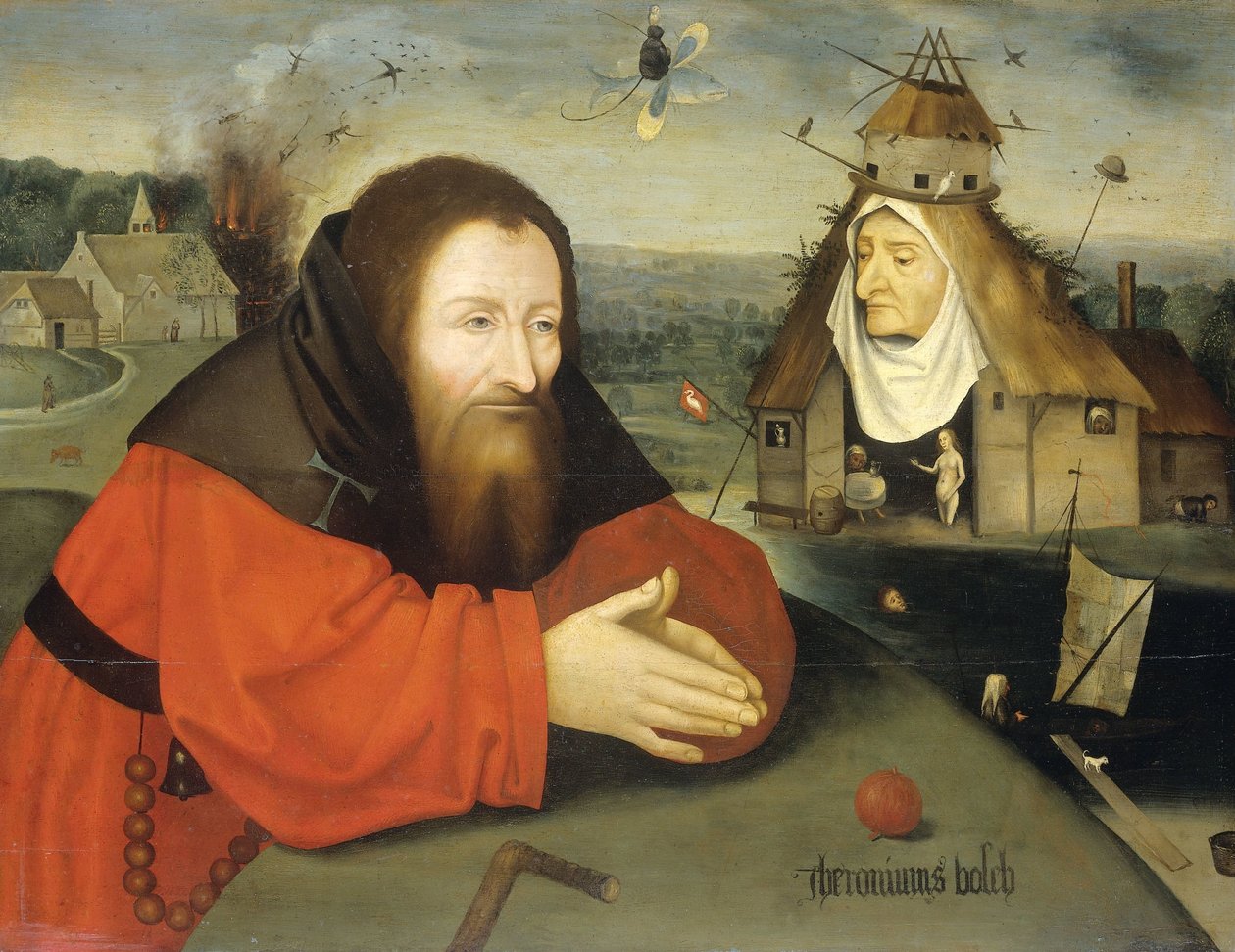 Aziz Anthony'nin Günaha by Jheronimus Bosch (manner of)