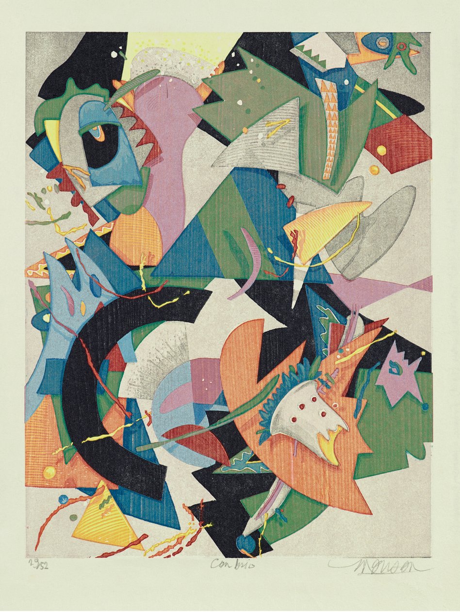 Con Brio, 2011 (gravür) by Jim Monson
