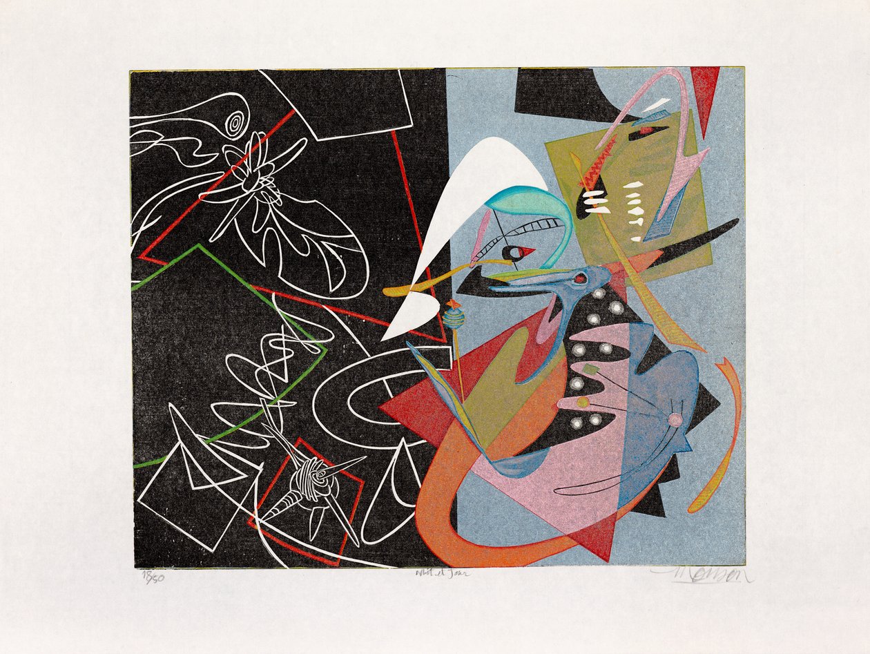 Gece ve Gündüz, 2016 (gravür) by Jim Monson
