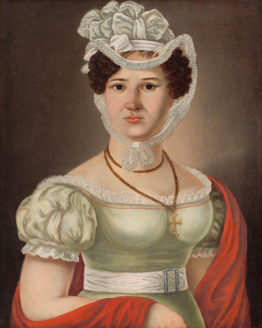 Portrét mladej dámy - p. Maléterová by János  Rombauer