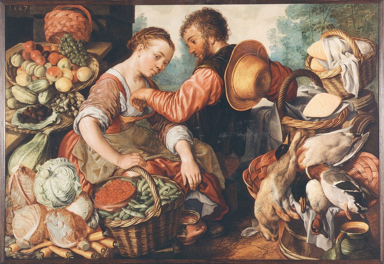 Pazar sahnesi, 1567. by Joachim Beuckelaer