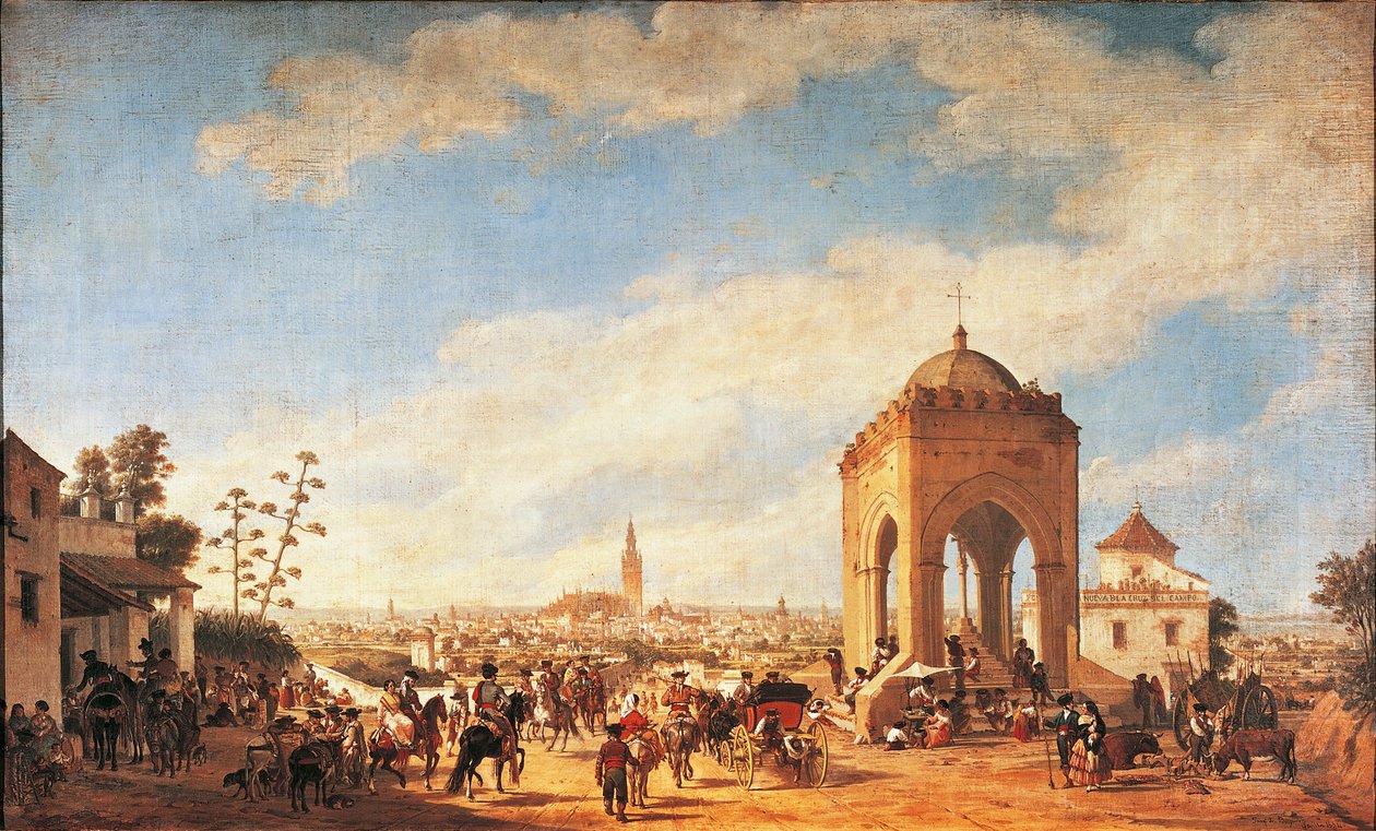 La Cruz del Campo, Sevilla by Joachin Dominguez Becquer