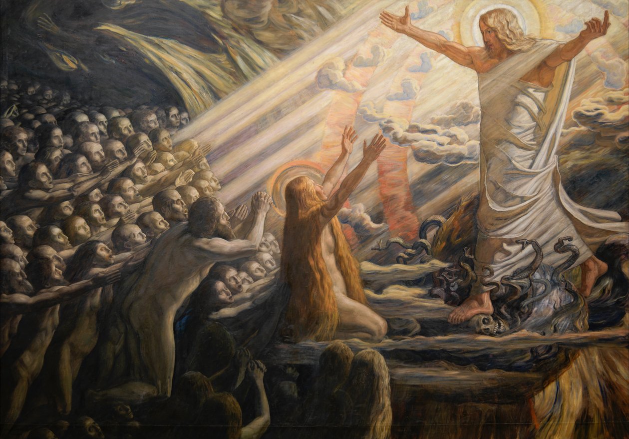 Ölüler Diyarında Mesih by Joakim Frederik Skovgaard