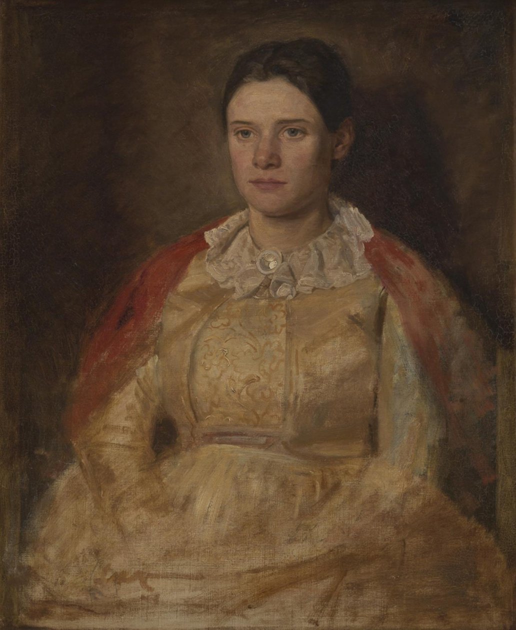 Agnete Skovgaard, b. Lange, sanatçının eşi by Joakim Frederik Skovgaard