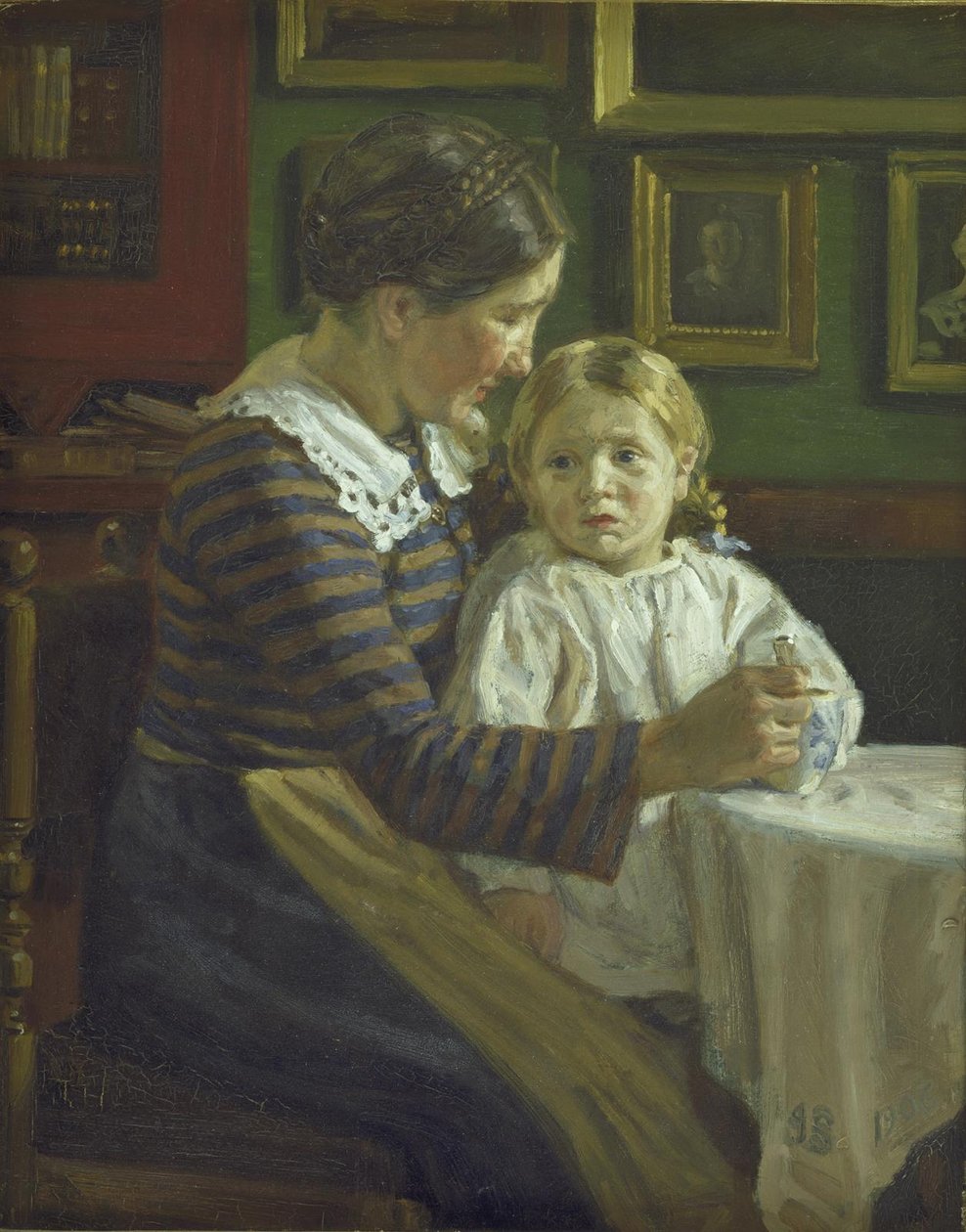 Marie yiyecek alır by Joakim Frederik Skovgaard