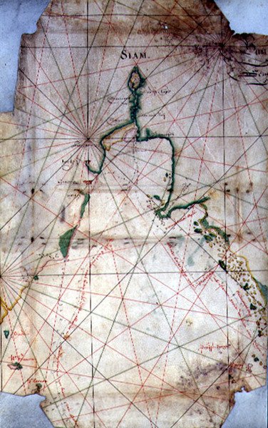 Siam Körfezi, c.1679 (renkli gravür) by Joan Blaeu