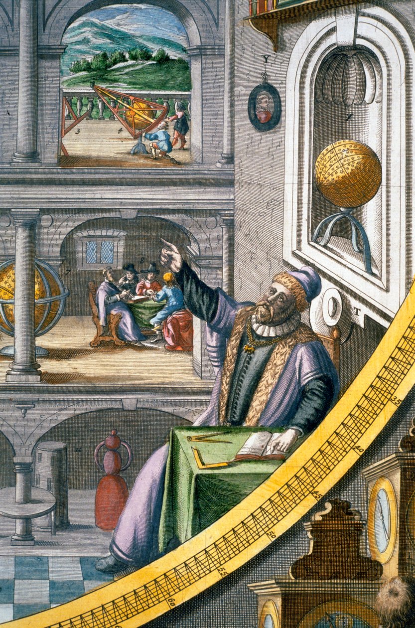 Tycho Brahe, Danimarkalı astronom, c1630 by Joan Blaeu