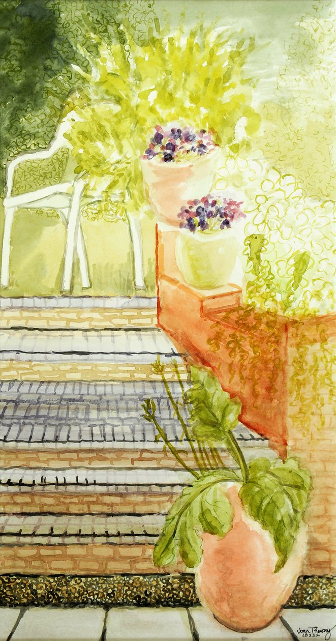 Cynthias Bahçesi;Adımlar ve Saksılar,2009, by Joan Thewsey