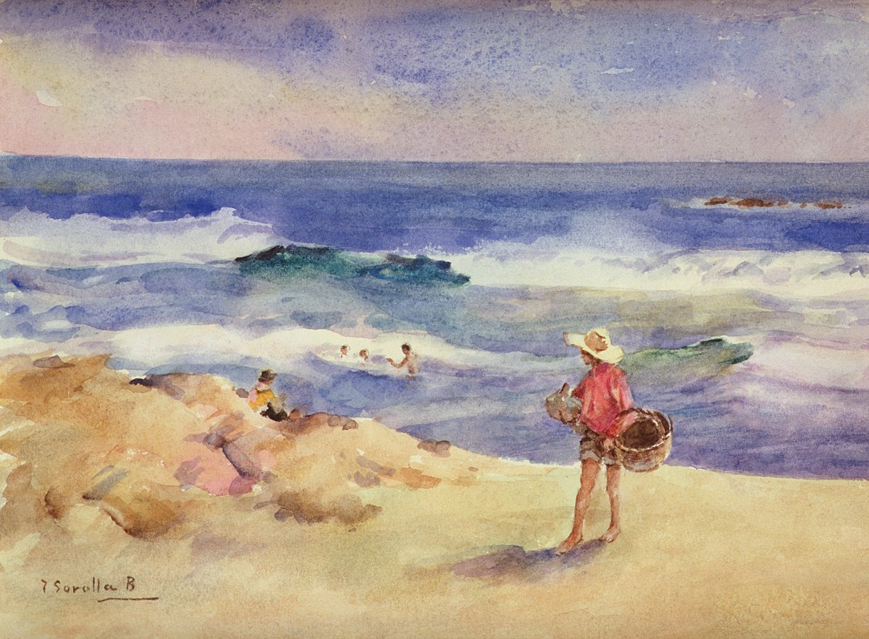 kumdaki çocuk by Joaquín Sorolla