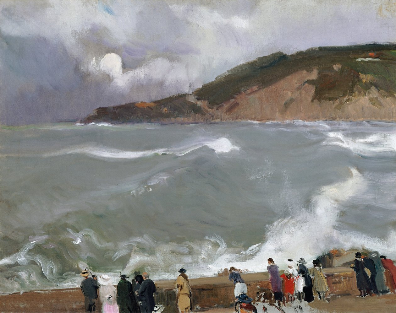 Dalgakıran, San Sebastian by Joaquín Sorolla
