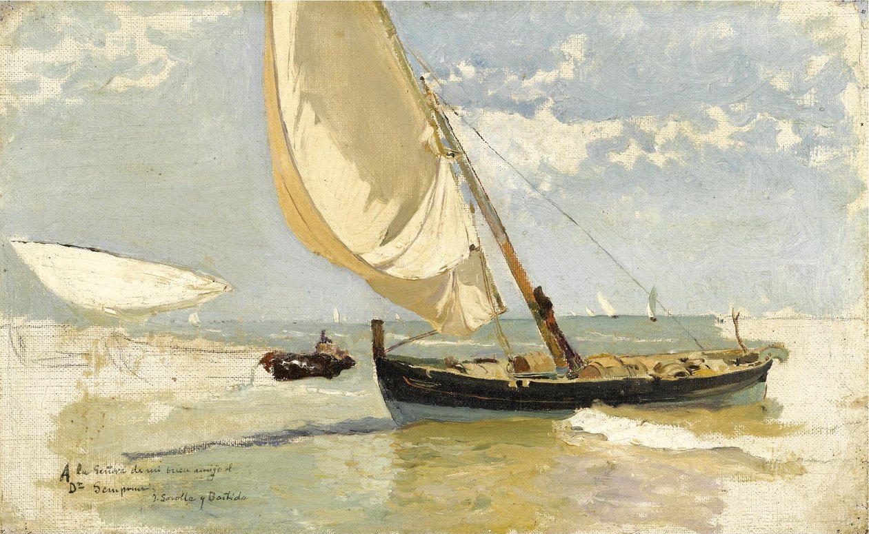 Plaj Çalışması by Joaquín Sorolla