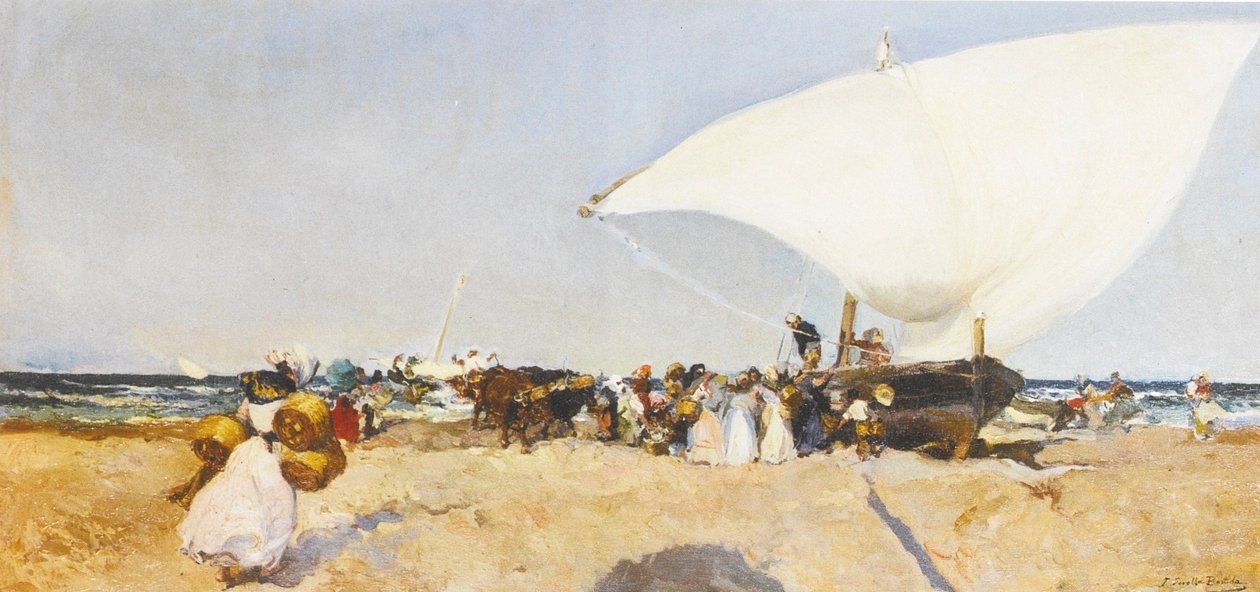 Balıkçılığın Gelişi by Joaquín Sorolla